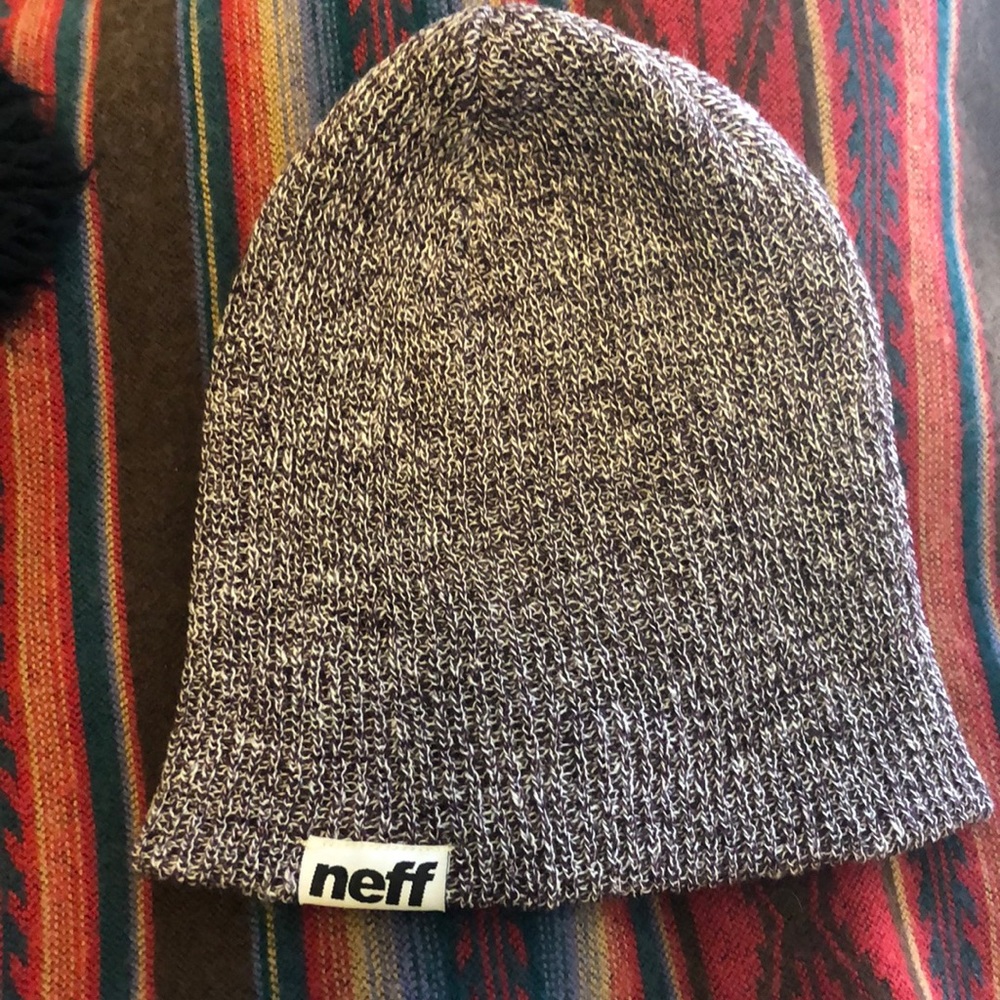 Neff purple beanie